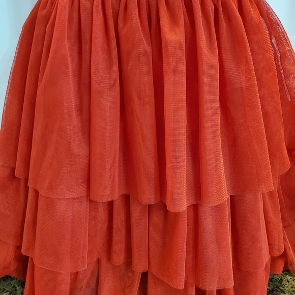 Nanette Lepore Dress Red and Gold Holiday Special Occasion (GIRLS) Size 16 - Picture 6 of 8